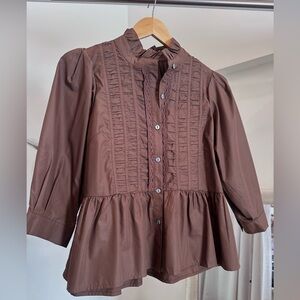 Entro Chocolate Brown Blouse